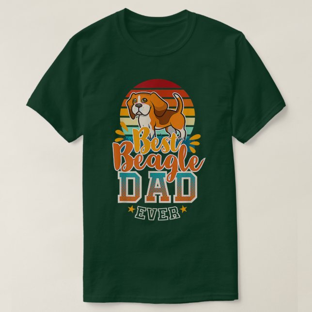 Camiseta Pai Beagle English Beagle Dog Pai Padre Dog Lov (Frente do Design)