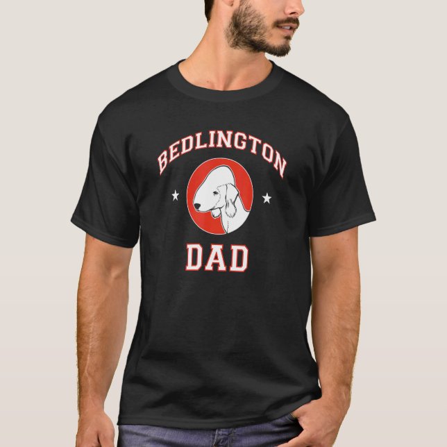 Camiseta Pai Bedlington Terrier (Frente)