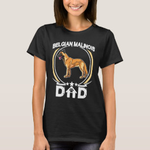 Camiseta Pai Belga Malinois Para Proprietários De Cães Dia 