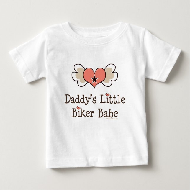 Camiseta Pai Biker Baby Girl Tee (Frente)