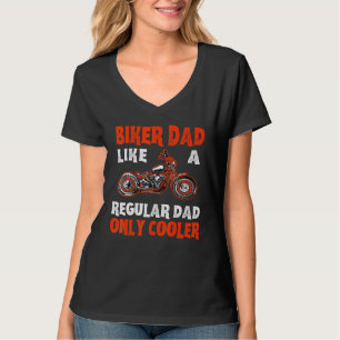 Camiseta Pai Biker Como Um Pai Biker Com Pai Regular Apenas
