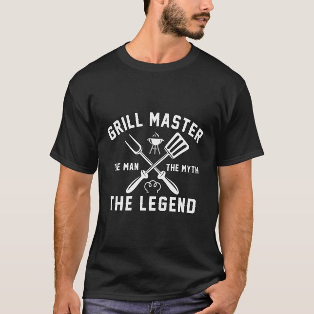Camiseta Pai Birthday Griling Master Gift Para Homens Bb (Frente)