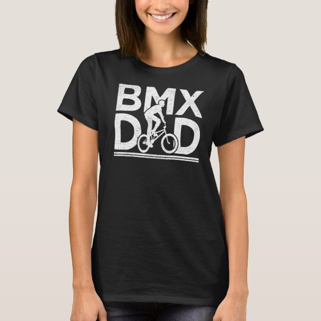 Camiseta Pai Bmx Bicicleta Mens Bmx (Frente)