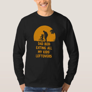 Camiseta Pai Bod Comendo Alfaces Para Crianças Pai Foodie P