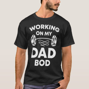 Camiseta Pai Bod Pai Trabalhando No Meu Pai