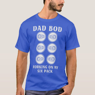 Camiseta Pai Bod Trabalhando Em Minha Cerveja De Pai Engraç