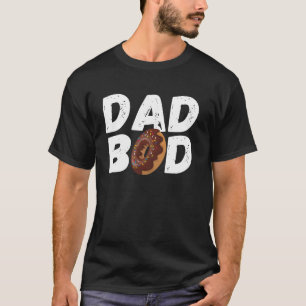 Camiseta Pai Bod Tshirt Rosquinha Engraçada Pai Gym Tee
