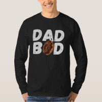 Pai Bod Tshirt Rosquinha Engraçada Pai Gym Tee