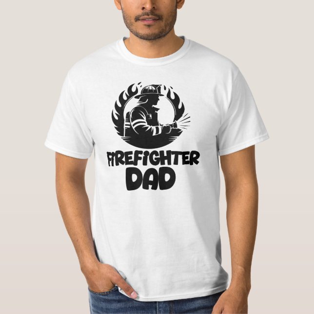 Camiseta Pai Bombeiro, Dia dos Pais (Frente)