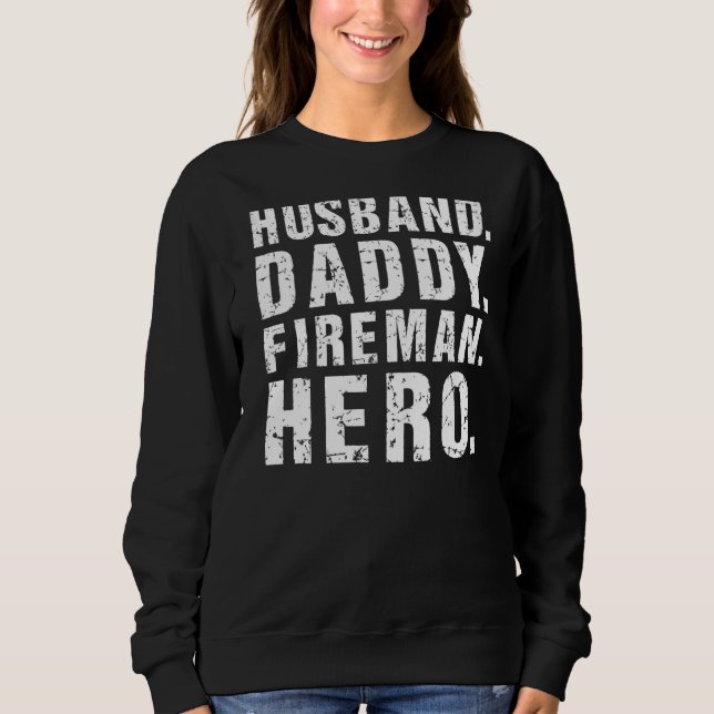 Camiseta Pai Bombeiro Herói do Pai Mens Fa (Frente)
