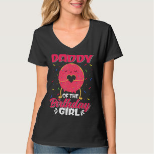 Camiseta Pai Bonita Da Família De Rosquinhas De Aniversário