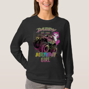 Camiseta Pai Bonita De Uma Garota De Caminhão De Monstro