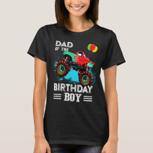 Camiseta Pai Bonito De Um Monstro De Aniversário De Caminhã