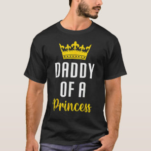 Camiseta Pai Bonito De Uma Princesa Pai Princesa Pai De