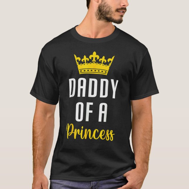 Camiseta Pai Bonito De Uma Princesa Pai Princesa Pai De (Frente)