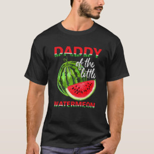 Camiseta Pai Bonito Do Pequeno Pai De Melancia Para Homens