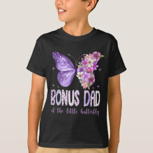 Camiseta Pai Bonus do 1º Aniversário da Pequena Borboleta