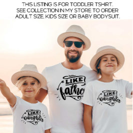 Camiseta Pai Branco e eu combinando com a filha do pai