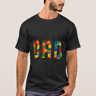 Camiseta Pai Brick Builder Blocos engraçados Master Builder