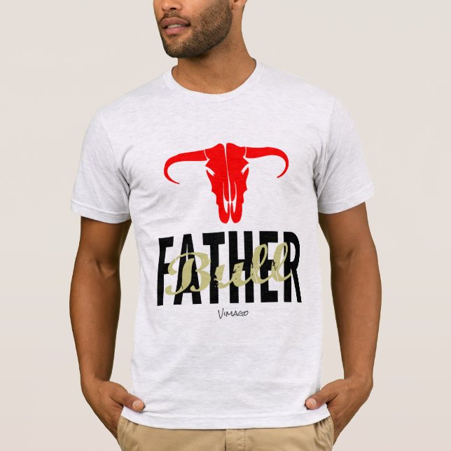 Camiseta Pai Bull por VIMAGO (Frente)