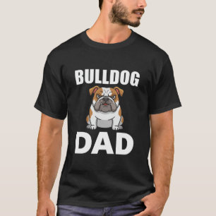 Camiseta Pai Bulldog Desenho Amante de Cachorro