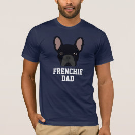 Camiseta Pai Bulldog Francês Preto
