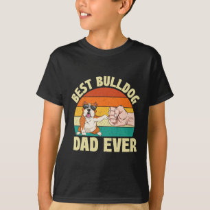 Camiseta Pai Bulldog Nunca - Proprietário De Cães Proprietá