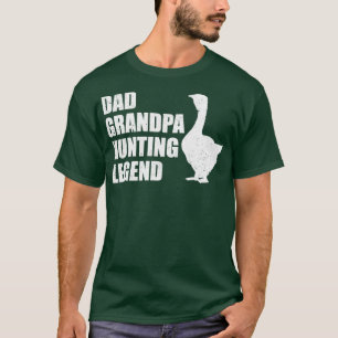 Camiseta Pai Caçadora Engraçado Avô Caçando Perna