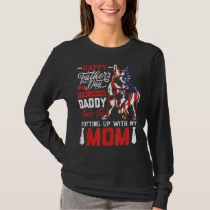 Camiseta Pai cachorro Blue Heeler Feliz Dia dos Pais ao meu