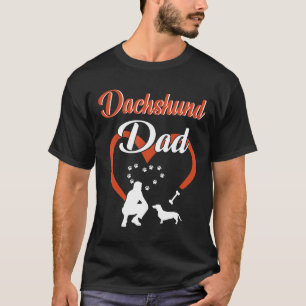 Camiseta Pai Cachorro Dentro Grande Coração Feliz Dia Pai D