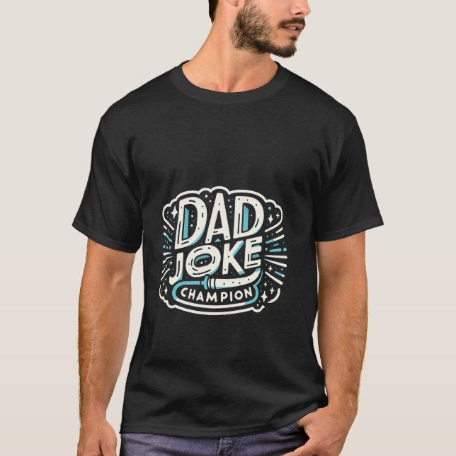 Camiseta Pai Campeão da Piada Padre Pun Prêmio — (Frente)