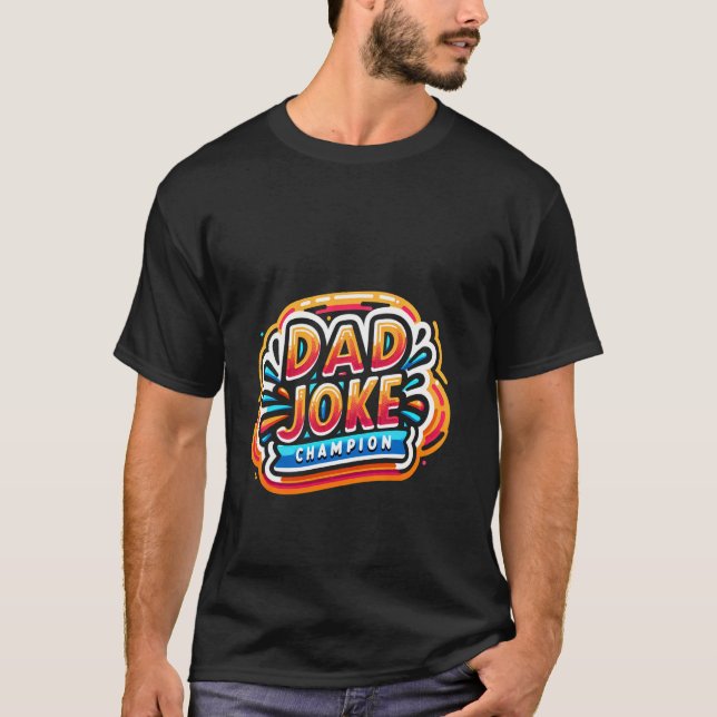 Camiseta Pai Campeão da Piada Padre Pun Prêmio — (Frente)