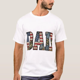 Camiseta Pai Camuflado Patriota