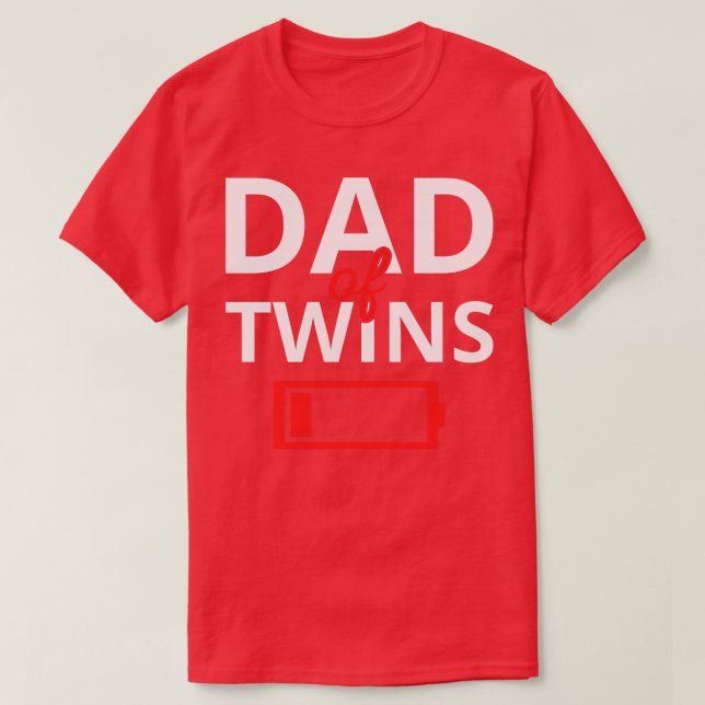Camiseta Pai Cansado De Gêmeos II (Frente do Design)