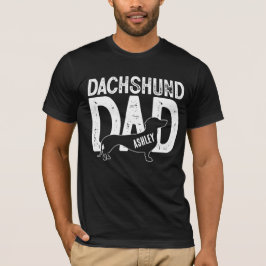 Camiseta Pai Cão Cachshund Pai