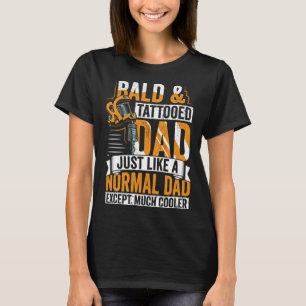 Camiseta Pai careca e tatuado Humor Dia do Pai