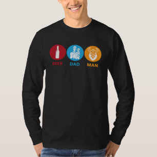 Camiseta Pai Cervejeiro Homem Eu Barba Pai Transportador Pa