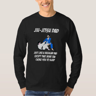 Camiseta Pai Choke Você Para Dormir Design de Karatê Jiu-Ji