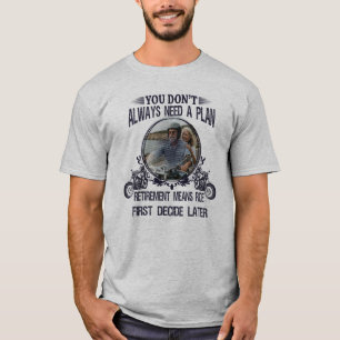 Camiseta Pai Ciclista Aposentado Imagem Personalizada