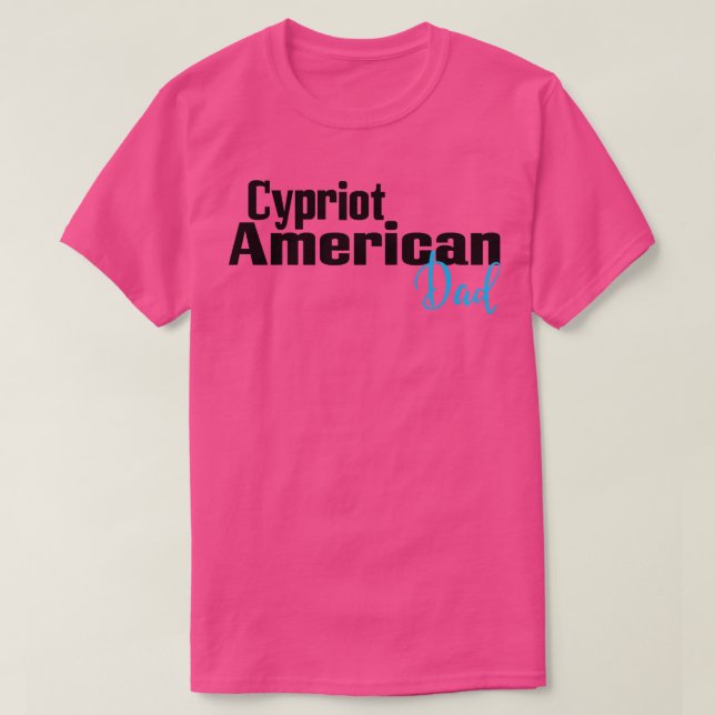 Camiseta Pai Cipriota Americano (Frente do Design)