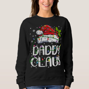 Camiseta Pai Claus Christmas Lights Pajama Family Matchin