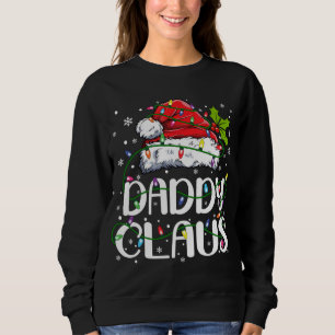Camiseta Pai Claus Christmas Lights Pajama Family Matchin