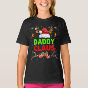 Camiseta Pai Claus da Família Natal Correspondendo Pajama