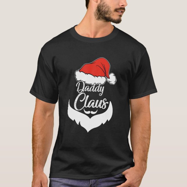 Camiseta Pai Claus Papais noeis de Pijamas de Natal (Frente)