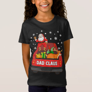 Camiseta Pai Claus Red Truck Papais noeis Reindeer Elf Nata