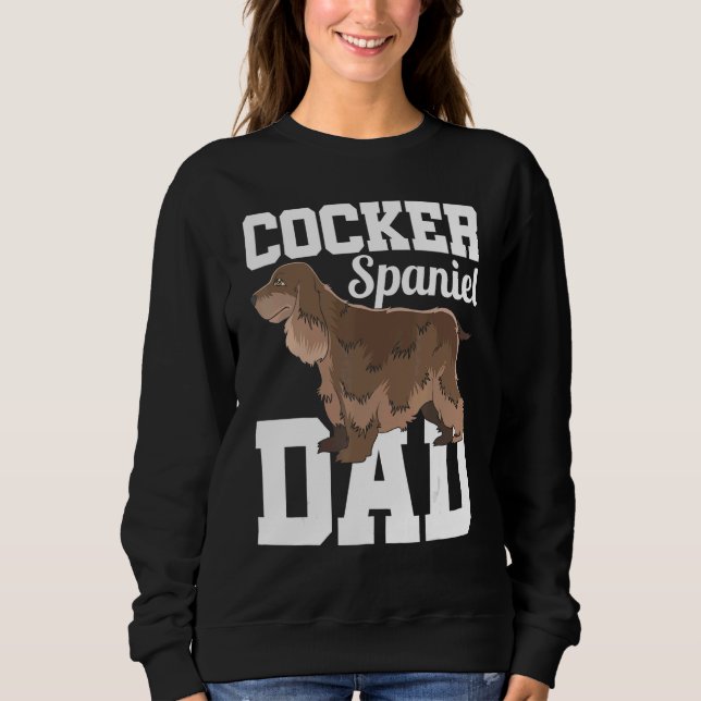 Camiseta Pai Cocker Spaniel Macho Cachorro Animal Fofo Pet  (Frente)