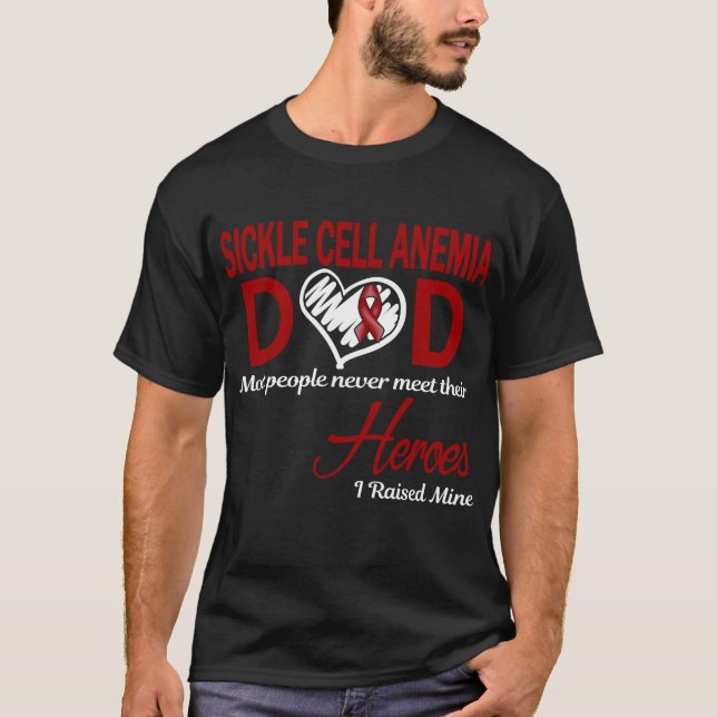 Camiseta Pai com Anemia Falciforme Eu Criei o Meu (Frente)