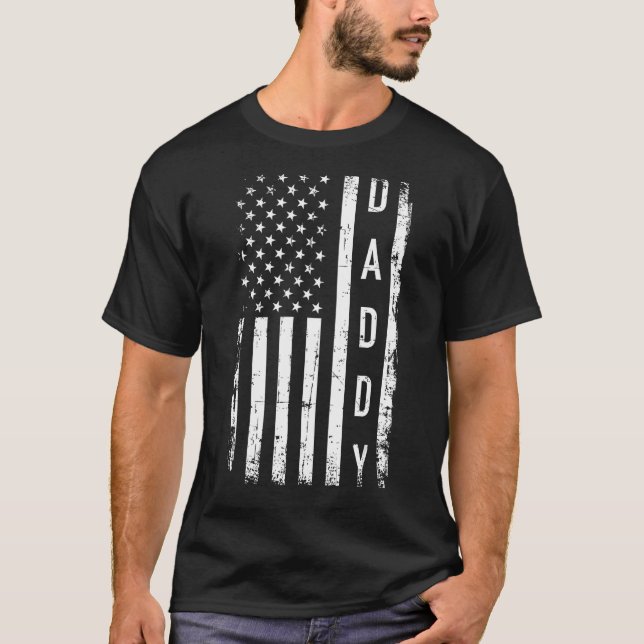 Camiseta Pai com bandeira americana (Frente)