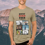 Camiseta Pai com Crianças e Colagem de Fotos do Pai 6 da Fa<br><div class="desc">Melhor Pai Pai com Crianças e Camiseta de Colagem de Fotos do Pai 6 da Família. Colagem de 6 fotos, nome do pai com uma doce mensagem e nomes de crianças. Adicione suas 6 fotos favoritas da família. Bela manutenção e presente de aniversário, Dia do Pai ou Natal para um...</div>