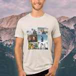 Camiseta Pai com Crianças e Colagem de Fotos do Pai 6 da Fa<br><div class="desc">Melhor Pai Pai com Crianças e Camiseta de Colagem de Fotos do Pai 6 da Família. Colagem de 6 fotos. Adicione suas 6 fotos favoritas da família. Bela manutenção e presente de aniversário,  Dia do Pai ou Natal para um pai,  novo papai ou avô.</div>